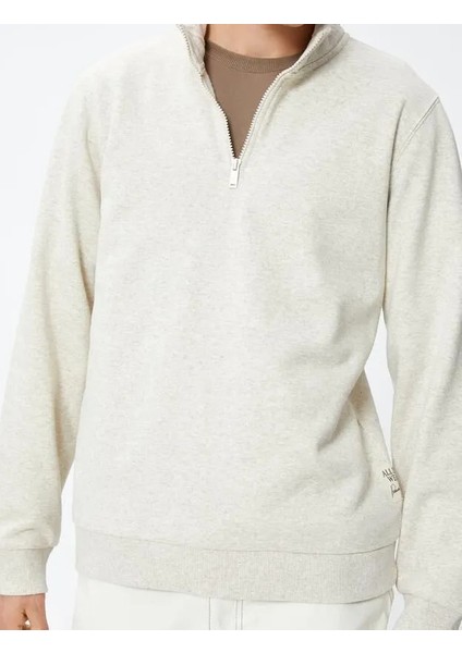 4WAM70126MK Koton Erkek Sweat Gri fırsatları