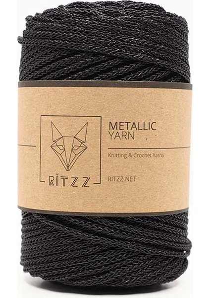 Metalik Makrome Xl // Siyah