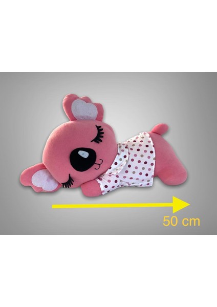 Diji Baby Sevimli Koala Karakter Figür Peluş Oyuncak Pembe 50 cm Oyun ve Uyku Arkadaşı