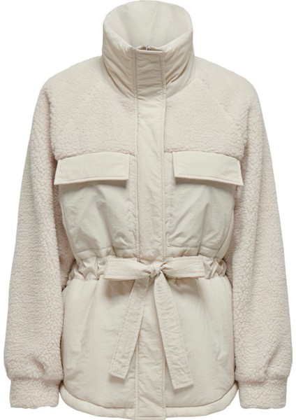 Krem Kadın Mont Onlarıanna Padded Mıx Teddy Jacket fiyatları