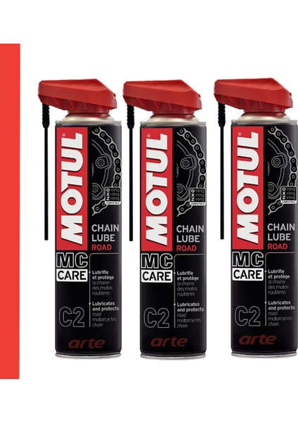 C2 Zincir Yağı 400 ml Chaın Lube Road 3 Adet fiyatları