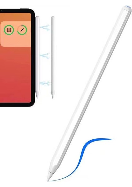 Ivooomi Palm-Rejection Fonksiyonlu Magnetik Şarj ve Eğim Özellikli Dokunmatik PENCIL09 Çizim Kalemi
