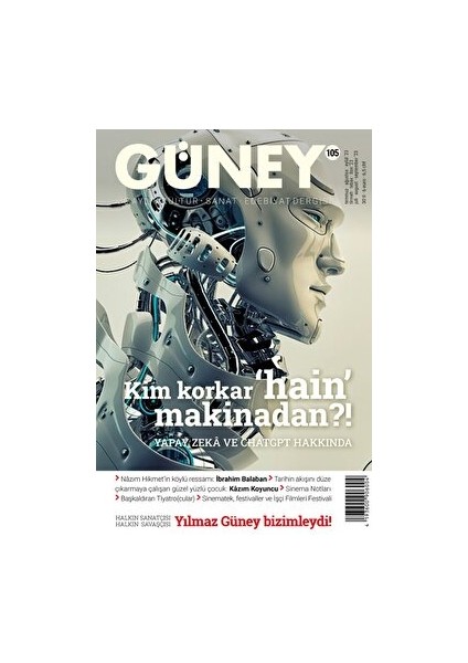 Sayı: 105 Temmuz - Ağustos - Eylül 2023