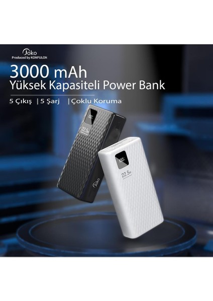 Konfulon A26Q Powerbank 30.000 Mah Pd 20W Hızlı Şarj