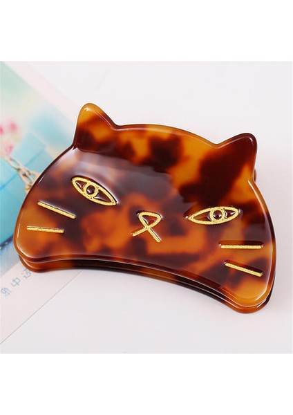 Asetik Asit Plakası Saç Tokası, Koreli Ileri Güzel Retro Basit Saç Kavrama (Yurt Dışından)