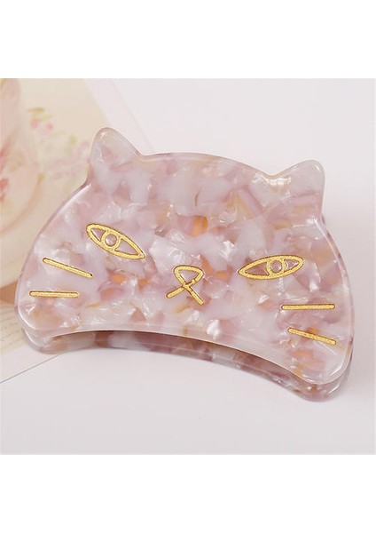 Asetik Asit Plakası Saç Tokası, Koreli Ileri Güzel Retro Basit Saç Kavrama (Yurt Dışından)