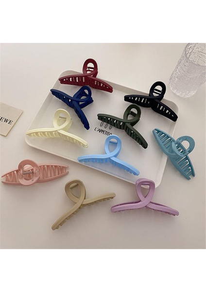 10PCS Asetat Plaka Saç Klipsi, Düşük Anahtarlı Basit Moda Lüks Saç Klibi (Yurt Dışından)