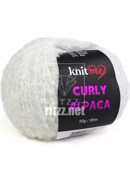 Curly Alpaca KC01 Beyaz