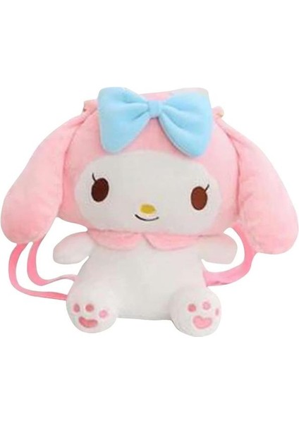 My Melody Kuromi Sırt Cinnamoroll Peluş Sevimli Karikatür Omuz Anime Fan Oyuncak Seyahat Orta Pembe Çantası (Yurt Dışından)