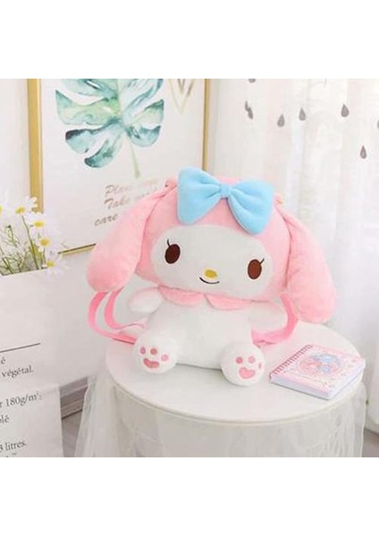 My Melody Kuromi Sırt Cinnamoroll Peluş Sevimli Karikatür Omuz Anime Fan Oyuncak Seyahat Orta Pembe Çantası (Yurt Dışından) fiyatları