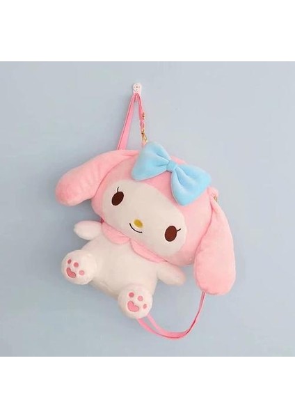 My Melody Kuromi Sırt Cinnamoroll Peluş Sevimli Karikatür Omuz Anime Fan Oyuncak Seyahat Orta Pembe Çantası (Yurt Dışından) fırsatları