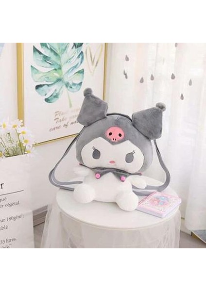 My Melody Kuromi Sırt Cinnamoroll Peluş Sevimli Karikatür Omuz Anime Fan Oyuncak Seyahat Orta Siyah//beyaz Çantası (Yurt Dışından) fiyatları