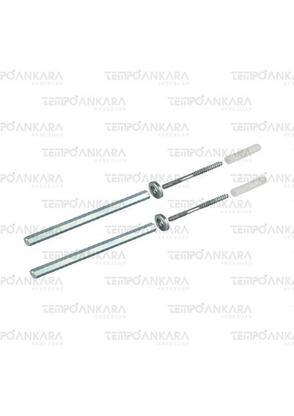 Metal Gizli Raf Tutucu 10X100 Tk. Çinko