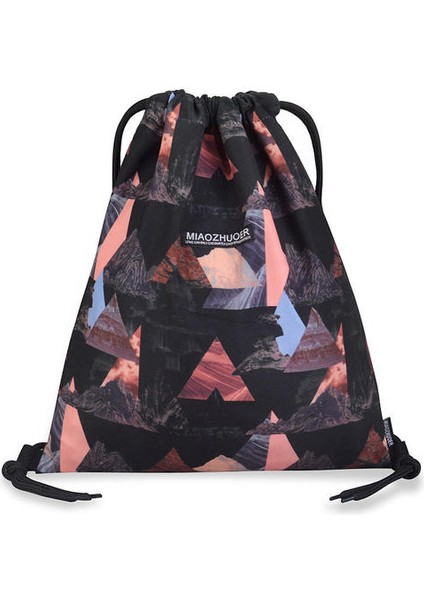 Drawstring Sırt Su Geçirmez Eğlence Sporları Çizme Cebi Öğrenci Özel Deri Depolama Çantası (Yurt Dışından)
