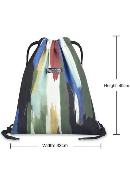 Drawstring Sırt Su Geçirmez Eğlence Sporları Çizme Cebi Öğrenci Özel Deri Depolama Çantası (Yurt Dışından) indirimleri