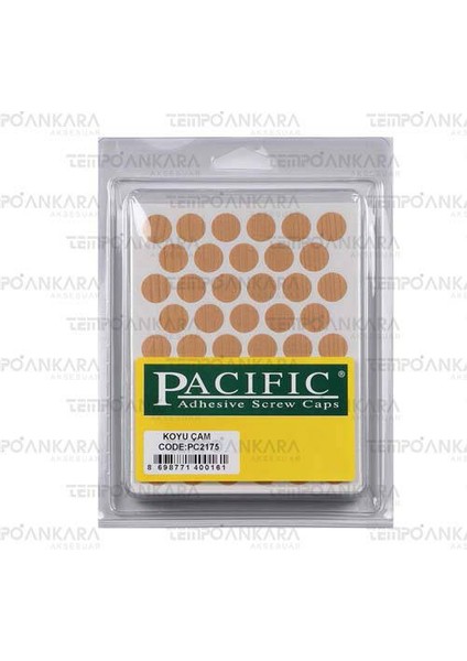 Pacific Yapışkanlı Tapa Koyu Cam (14MM)