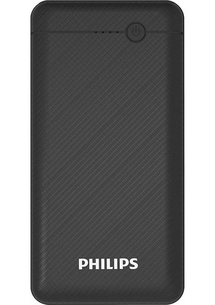 Dxt Phılıps DLP1710CB Siyah 10000 Mah 2xusb Port Çıkış Type C Hızlı Şarj Slım Powerbank