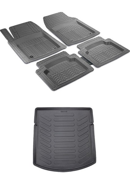 Renault Megane 1 1996 Uyumlu : Bagaj Havuzu ve 4d Paspas Takımı