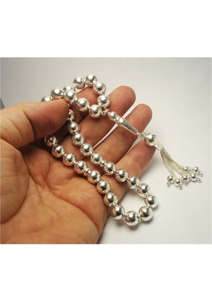 Vog Kişiye Özel 925 Ayar Erkek Gümüş Tesbih En Büyük Boy Iri Taneli Ağa 50 gr fiyatları