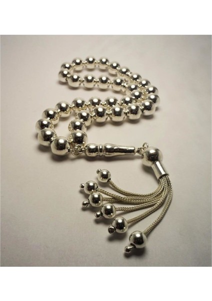 Vog Kişiye Özel 925 Ayar Erkek Gümüş Tesbih En Büyük Boy Iri Taneli Ağa 50 gr modelleri