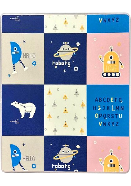 Roro Hello Baby Cute Robots Oyun Halısı