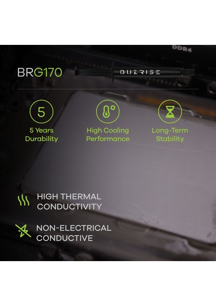 BRG-170 10GR Yüksek Performanslı Termal Macun 17W/M.K modelleri
