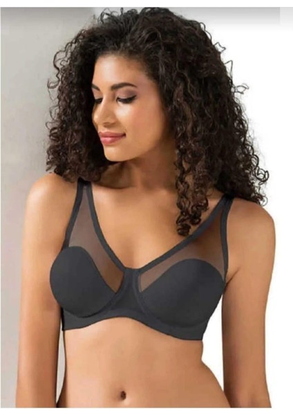 9200 Bayan Soft Cup Tül Toparlayıcı Sütyen Tekli