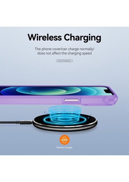Apple iPhone 14 6.1 Inç Pc+Tpu Cep Telefonu Hibrit Arka Kapak Morası Için Bırakma Telefon Kılıfı (Yurt Dışından) modelleri