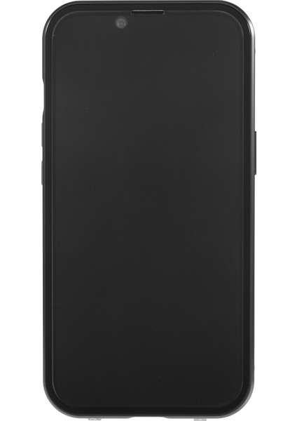 Apple iPhone 13 Telefon Kasası 6.1 Inç Düz Kenar Önleyici Manyetik Kasa Çift Taraflı Temperli Cam Arka Buzlu Manyetik Adsorpsiyon Metal Çerçeve, Güvenlik Kilit-Siyah ile Kapak (Yurt Dışından) fırsatları