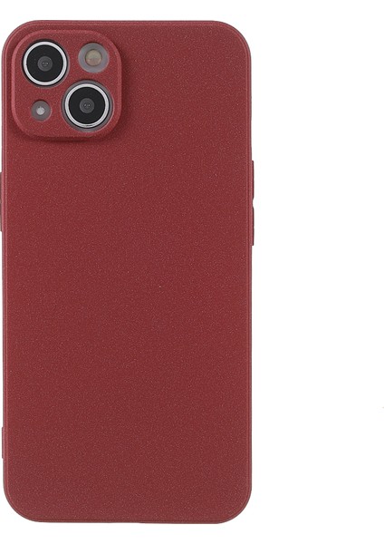 Apple iPhone 13 Için Çift Taraflı Mat Tpu Telefon Koruyucu Arka Kasa Kapağı 6.1 Inç-Kırmızı (Yurt Dışından)
