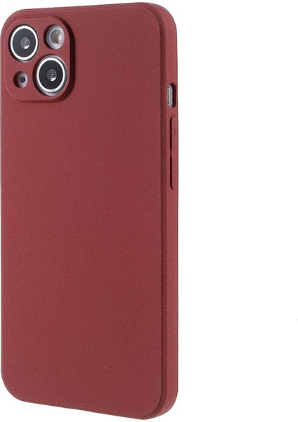 Apple iPhone 13 Için Çift Taraflı Mat Tpu Telefon Koruyucu Arka Kasa Kapağı 6.1 Inç-Kırmızı (Yurt Dışından)