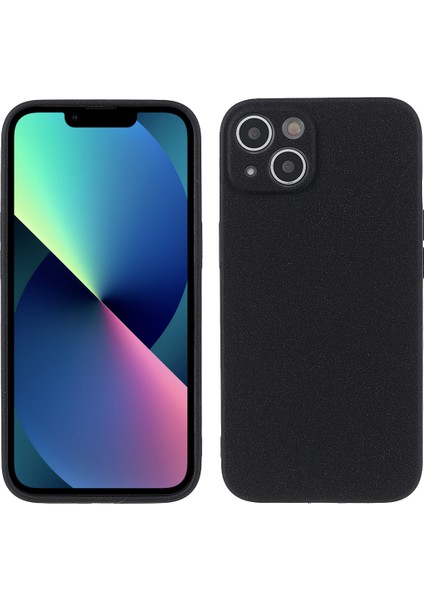 Apple iPhone 13 6.1 Inç-Siyah Için Çift Taraflı Mat Tpu Telefon Koruyucu Arka Kasa Kapağı (Yurt Dışından)