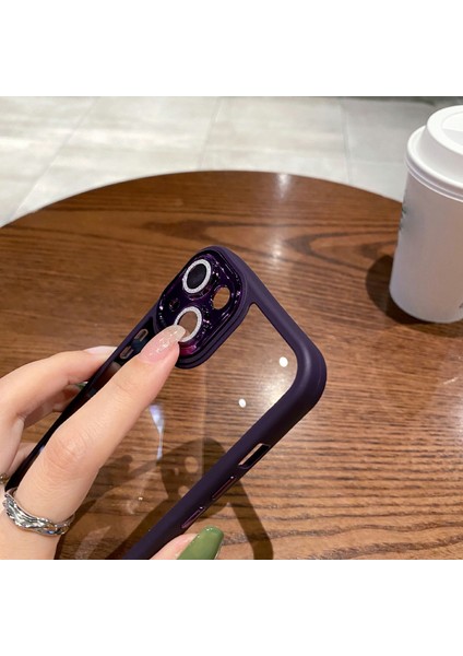 Apple iPhone 13 Telefon Kılıfı 6.1 Inç Elektrapan Kamera Lens Yüzük Telefon Kılıfı Sert Pc Yumuşak Tpu Şok Geçirmez Açık Kapak Pembe (Yurt Dışından) modelleri