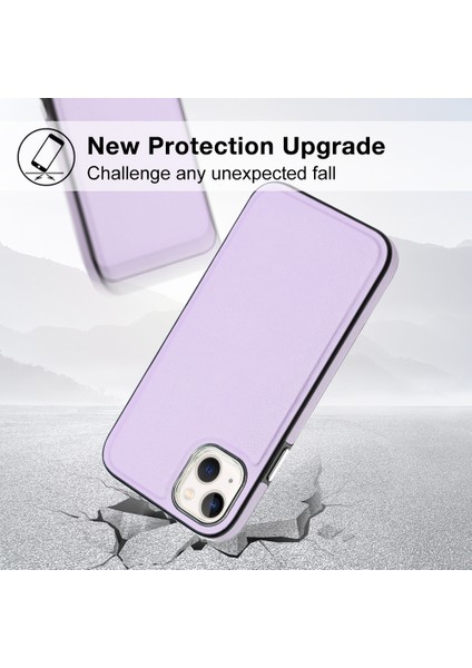 Yb Deri Kaplama Serisi-6 Apple iPhone 13 Pu Deri+Tpu Kabuk Şok Emme Ahmsorbing Cep Telefonu Kılıf Etme (Yurt Dışından)