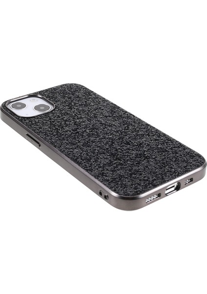 Apple iPhone 13 Telefon Kasası Parıltı Bling Tpu Elektro-Örtme Kenarı+Sert Bilgisayar Geri Çizme Önleyici Hafif Telefon Kılıfı 6.1 Inç-Siyah (Yurt Dışından) fırsatları
