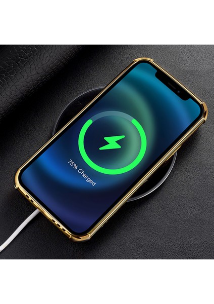 Apple iPhone 13 Telefon Kılıfı Pu Deri Kaplamalı Tpu Timsah Dokusu Telefon Kasası 6d Elektroklokal Kickstand Koruyucu Kapak-Beyaz (Yurt Dışından) modelleri