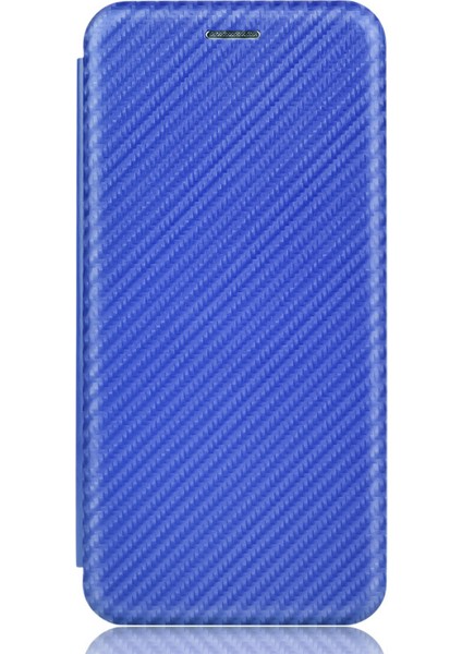 Apple iPhone 13 Telefon Kılıfı Için Yumuşak Dokunmatik Dayanıklı Dayanıklı Karbon Fiber Parmak Izine Dayanıklı Manyetik Deri Kılıf (Yurt Dışından)
