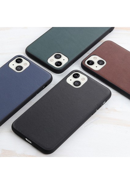 Ultra Ince Orijinal Deri+Sert Bilgisayar Arka Panel Apple iPhone 13 6.1 Inç-Kahverengi Için Koruyucu Şok Geçirmez Kapak (Yurt Dışından) fiyatları