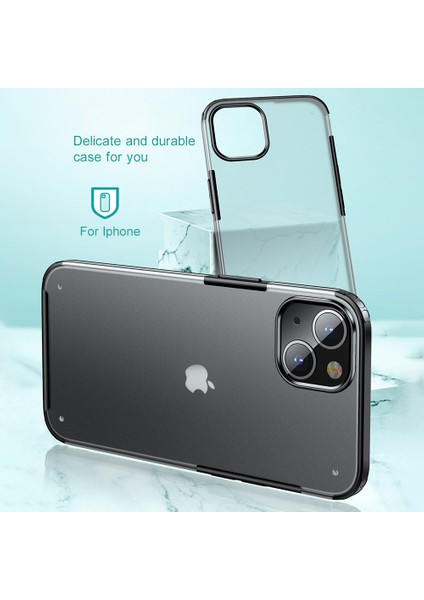 Apple iPhone 13 6.1 Inç-Şeffaf Için Pürüzsüz Dört Köşe Hibrit Telefon Kapağı Kasası (Yurt Dışından) fiyatları