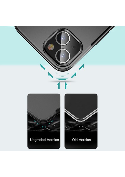 Apple iPhone 13 6.1 Inç-Şeffaf Için Pürüzsüz Dört Köşe Hibrit Telefon Kapağı Kasası (Yurt Dışından) modelleri