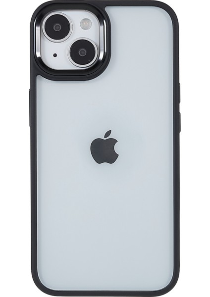 Apple iPhone 14 Telefon Kasası 6.1 Inç Şok Geçirmez Pc+Tpu Kapak Metal Kamera Lens Çerçeve Metal Düğmeleri Cep Telefonu Kasa-Siyah (Yurt Dışından) fiyatları