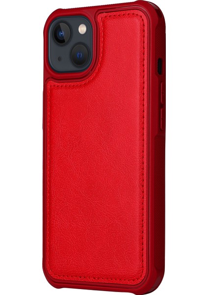 Apple iPhone 13 Telefon Kasası Için Çıkarılabilir 2'si 1 Arada Tasarım Pu Deri Tpu Telefon Kaplama Kasa Cüzdan Standı Kabuğu 6.1 Inç-Kırmızı (Yurt Dışından) fırsatları