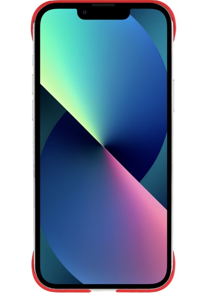 Apple iPhone 13 Için 6.1 Inç Açılı Yastık Çerçevesiz Telefon Kasası Sert Pc Cilt-Dokunuş Arka Kapak Kırmızısı (Yurt Dışından) fiyatları