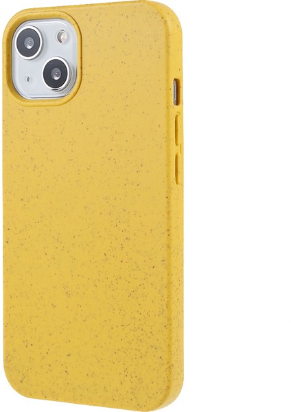Apple iPhone 13 Telefon Kasası 6.1 Inç Yıldızlı Gökyüzü Serisi Çevre Dostu Mat Kasa Biyolojik Olarak Parçalanabilir Buğday Saman Anti-Damla Tpu Şok Geçirmez Telefon Kapak Sarısı (Yurt Dışından) modelleri