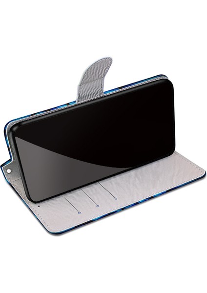 Desen Baskı Pu Deri Deri Stand Cüzdan Kasa Telefon Kapağı Apple iPhone 13 6.1 Inç-Kırmızı (Yurt Dışından) fırsatları