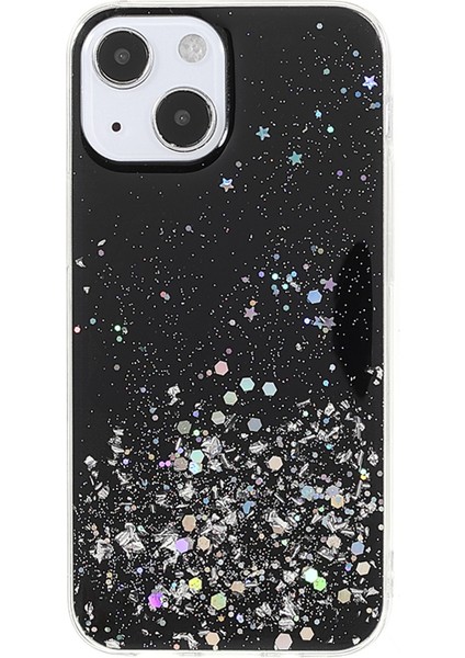 Apple iPhone 13 Telefon Kılıfı Için Sparkle Yıldızlı Gökyüzü Ince Işık Epoksi Anti Scratch Tpu Telefon Kılıfı Koruyucu 6.1 Inç-Black (Yurt Dışından) fiyatları