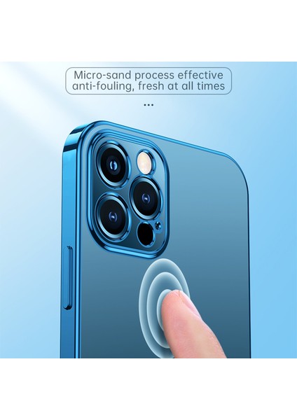 Apple iPhone 13 6.1 Inç-Mor Için Damla Geçirmez Elektroplatma Tpu Kasa Arka Kapak Kabuğu (Yurt Dışından)