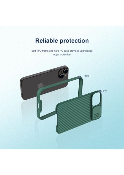 Apple iPhone 14/apple iPhone 13 Slide Camera Koruma Telefon Kılıfı Önleyici Drop Hibrid Tpu+Pc Geri Kapak Yahudi (Yurt Dışından) fırsatları
