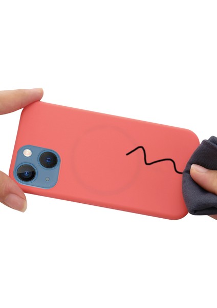 Apple iPhone 14 Telefon Kılıfı Için 6.1 Inç Magsafe Kablosuz Şarjlı Telefon Kılıfı Yumuşak Çizelge Anti Silikon Kapak Pembe (Yurt Dışından) fırsatları