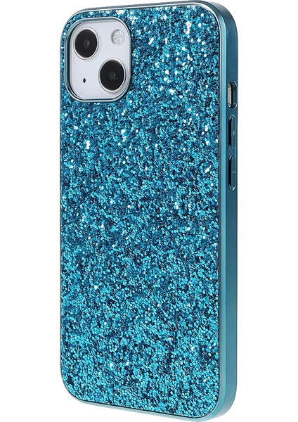 Apple iPhone 13 Telefon Kasası Parıltı Bling Tpu Elektro-Örtüşme Kenarı+Sert Pc Back Clatch Anti-Cratch Işık Telefon Kasası 6.1 Inç-Mavi (Yurt Dışından) modelleri
